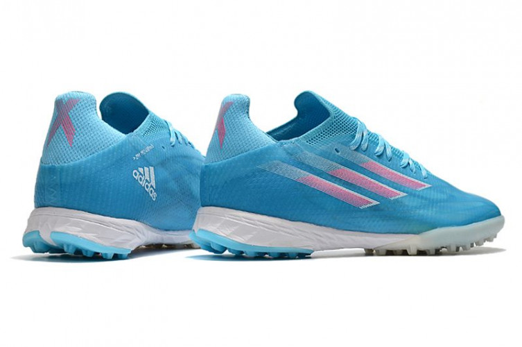 Сороконожки (Шиповки) adidas X Speedflow. TF голубые