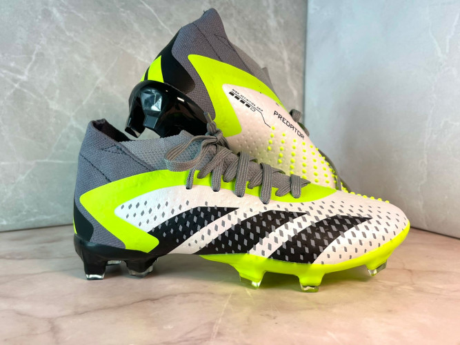 Бутсы Adidas Predator accuracy.1 FG серый/желтый