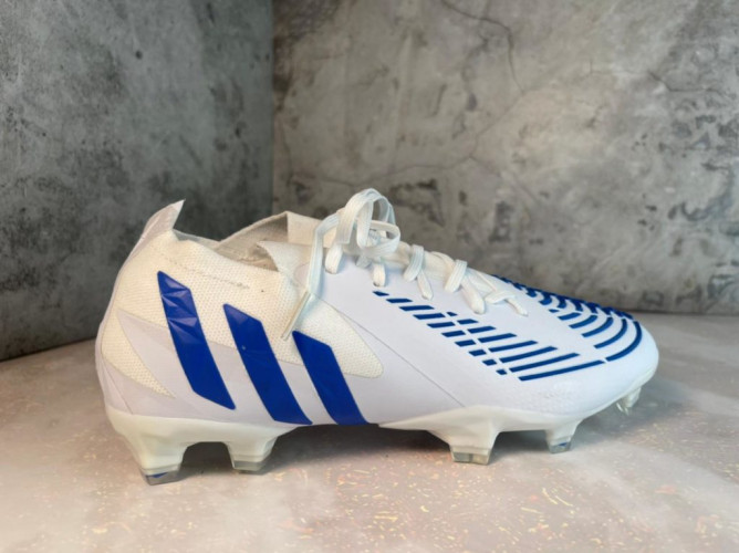 Бутсы Adidas Predator EDGE GEOMETRIC.1 FG белый/синий