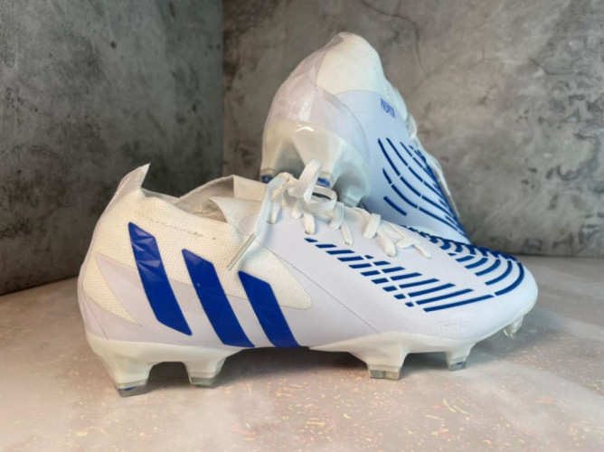 Бутсы Adidas Predator EDGE GEOMETRIC.1 FG белый/синий