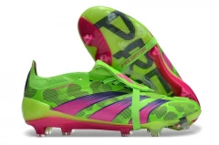 Бутсы Adidas Predator Elite Tongue FG зеленые- розовые