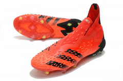 Бутсы Adidas Predator Freak + FG красный/чёрный