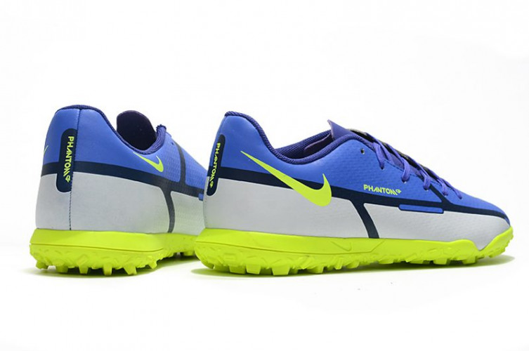 Сороконожки (Шиповки) Nike Phantom GT2 TF белый/синий/желтый