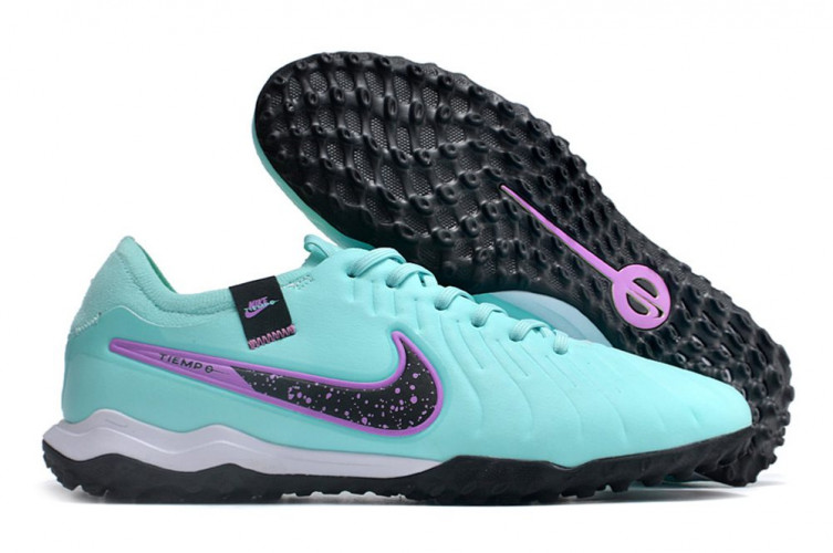 Сороконожки (Шиповки) Nike Tiempo Legend X Elite TF бирюзовый/сиреневый