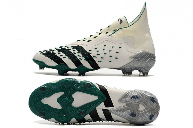 Бутсы Adidas Predator Freak+ FG зеленые