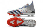 Бутсы Adidas Predator Freak+ FG серебряные