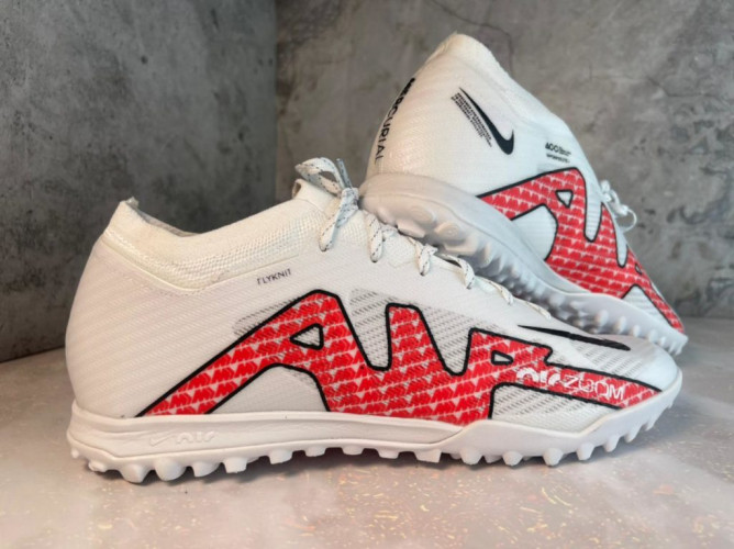 Сороконожки (Шиповки) NIKE VAPOR 15 ACADEMY TF белый/красный