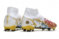 Бутсы Nike Superfly 8 Elite FG белый/красный/золото