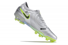 Бутсы Nike Tiempo Legend 10 Elite FG серый/салатовый