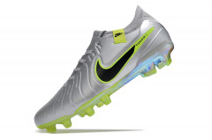 Бутсы Nike Tiempo Legend 10 Elite FG серый/салатовый