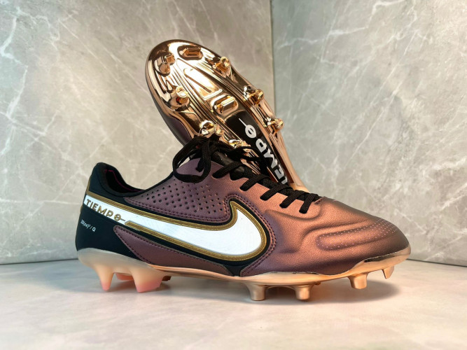 Бутсы Nike Tiempo Legend 9 Elite FG коричневый/золото