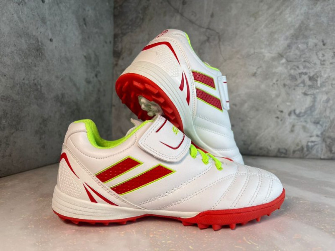 Сороконожки (шиповки) детские sports цвет белый/красный