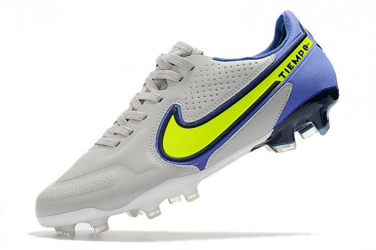 Бутсы Nike Tiempo Legend 9 Elite FG серый/синий