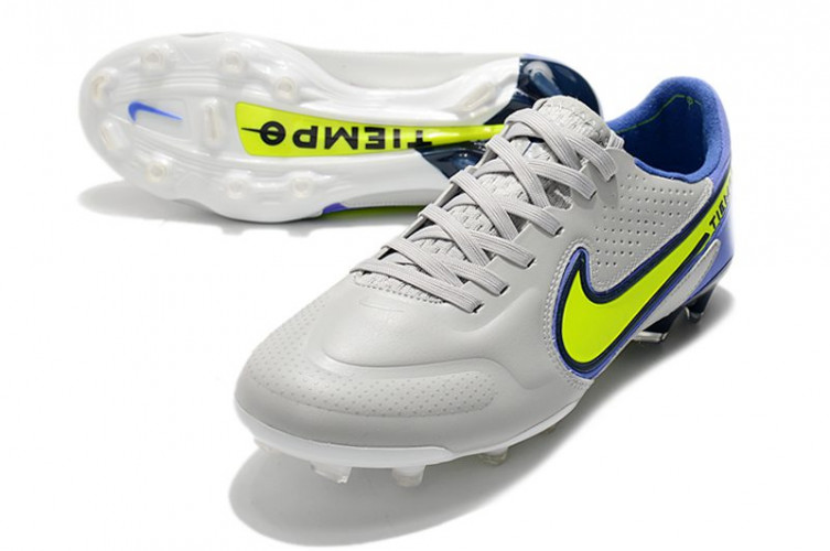 Бутсы Nike Tiempo Legend 9 Elite FG серый/синий