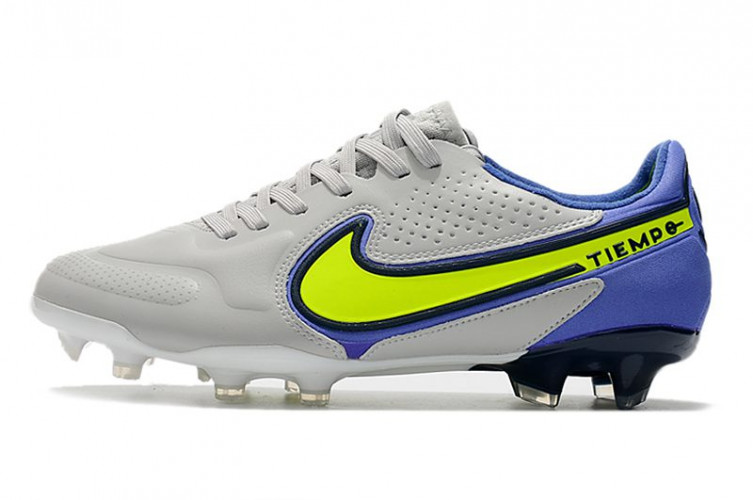 Бутсы Nike Tiempo Legend 9 Elite FG серый/синий