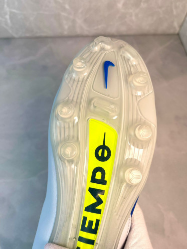 Бутсы Nike Tiempo Legend 9 Elite FG серый/синий