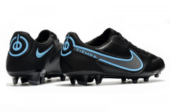 Бутсы Nike Tiempo Legend 9 Elite FG черный/голубой