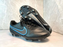 Бутсы Nike Tiempo Legend 9 Elite FG черный/голубой