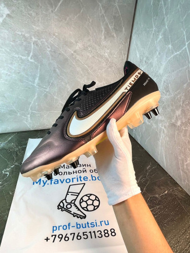 Бутсы Nike Tiempo Legend 9 Elite SG коричневый/черный