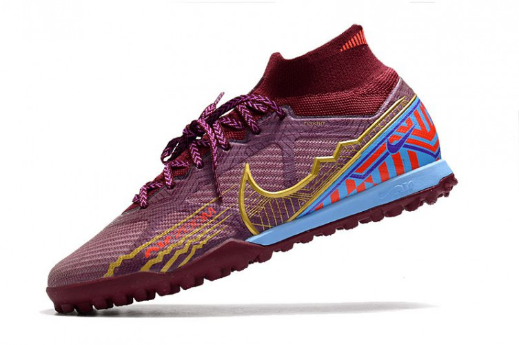 Сороконожки Nike Air Zoom Mercurial Superfly IX Academy TF бордовые