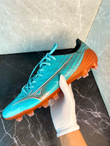Бутсы Mizuno Alpha FG голубой/коричневый