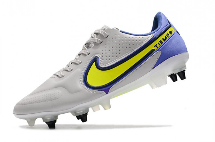 Бутсы Nike Tiempo Legend 9 Elite SG серый/фиолетовый
