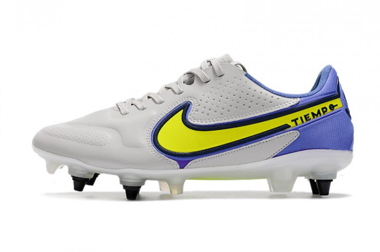 Бутсы Nike Tiempo Legend 9 Elite SG серый/фиолетовый