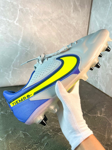 Бутсы Nike Tiempo Legend 9 Elite SG серый/фиолетовый