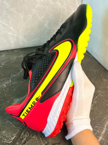 Сороконожки Nike React Tiempo Legend 9 Pro TF черный/красный/желтый