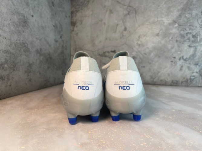 Бутсы Mizuno morelia neo 3 FG белый/синий