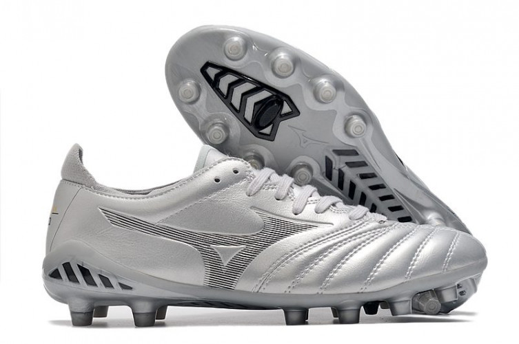 Бутсы Mizuno morelia neo 3 FG серые