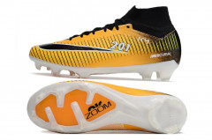 Бутсы Nike Air Zoom Mercurial Superfly IX Elite FG желтый/чёрный