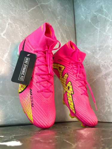 Бутсы Nike Air Zoom Mercurial Superfly IX Elite FG розовые