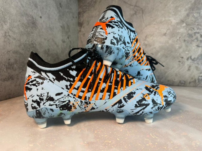 Бутсы Puma Future Z 1.3 FG голубой/оранжевый