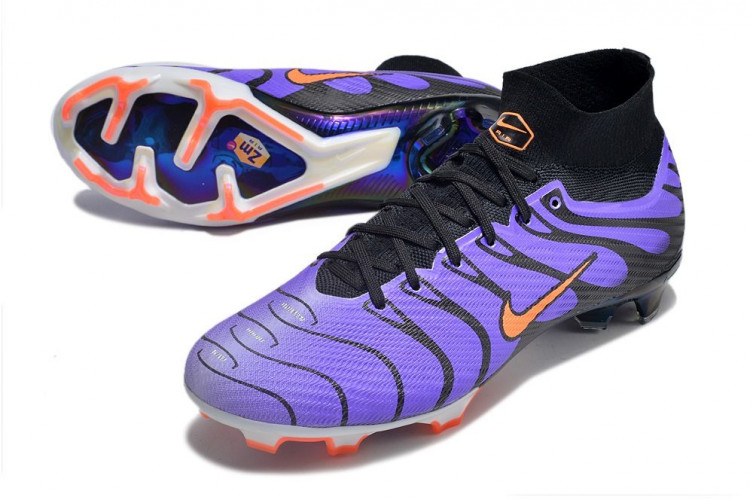 Бутсы Nike Air Zoom Mercurial Superfly IX Elite FG фиолетовый/чёрный