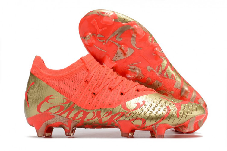 Бутсы Puma Future Z 1.3 FG красный/золото