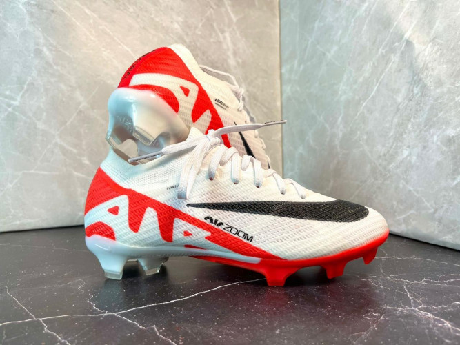 Бутсы Nike Air Zoom Mercurial Vapor 15 Elite FG белый/красный