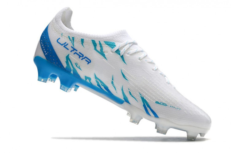 Бутсы Puma Ultra Ultimate FG белый/голубой