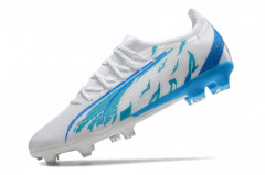 Бутсы Puma Ultra Ultimate FG белый/голубой